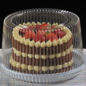 EMBALAGEM PARA TORTA MILLENIUM BRANCA PET TAMANHO:1KG G32MA