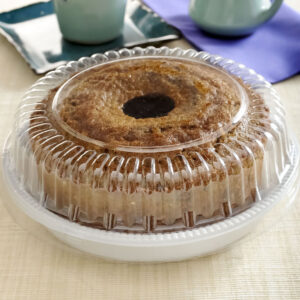 EMBALAGEM PARA TORTA MILLENIUM BRANCA PET TAMANHO:500G G35M